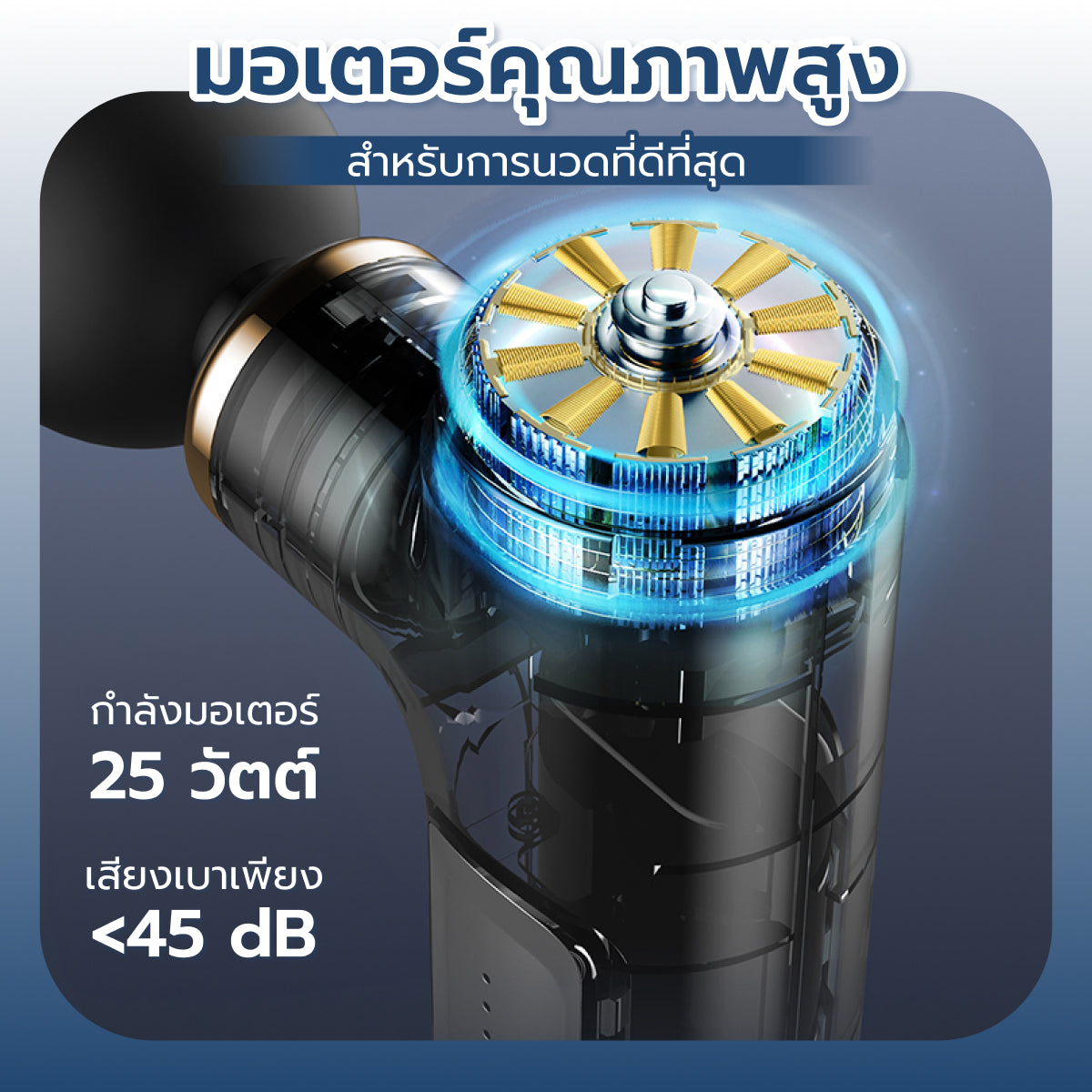 Homemi ปืนนวด แบบมินิ Mini Massager Gun & Hot-Cold Massager Gun นวดกล้ามเนื้อ นวดกดจุด